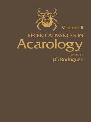 cover image of Recent Advances in Acarology, Volume 2